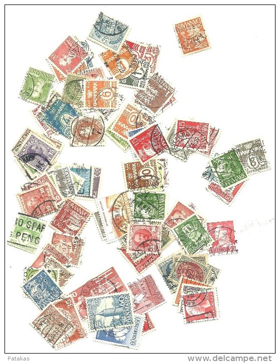 Danemark Lot De 90 Timbres Oblitérés Différents - Collezioni