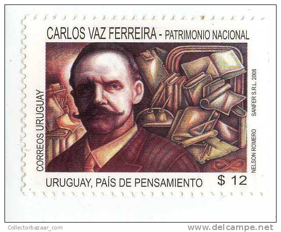 2008 URUGUAY Mnh Stamp Philosopher Humanist Science - Uruguay
