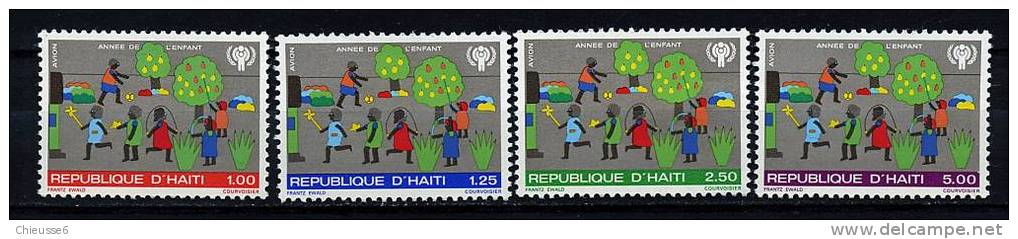 Rep. D'Haïti ** PA N° 586 à 589 - Année De L'enfant - Haití