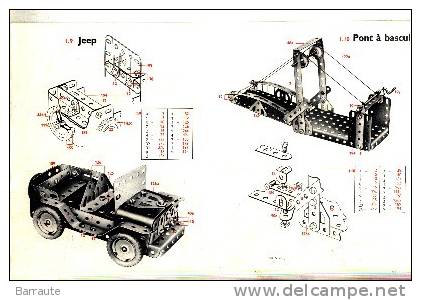 MANUEL D'INSTRUCTIONS  MECCANO  Boite 0 Et 1 . - Modélisme