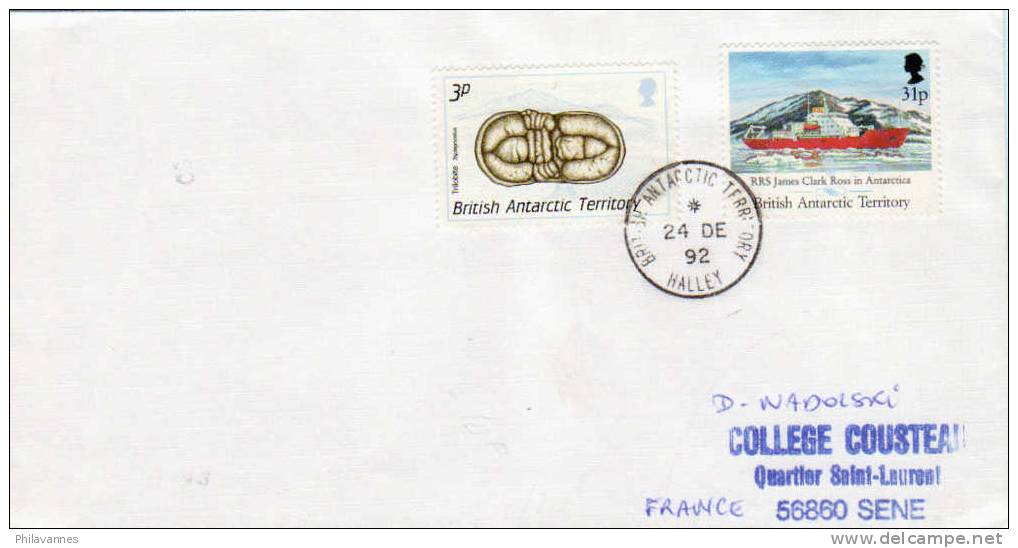 Antarctique Britannique, BAT:  Halley  1992 ( Pol87) - Covers & Documents