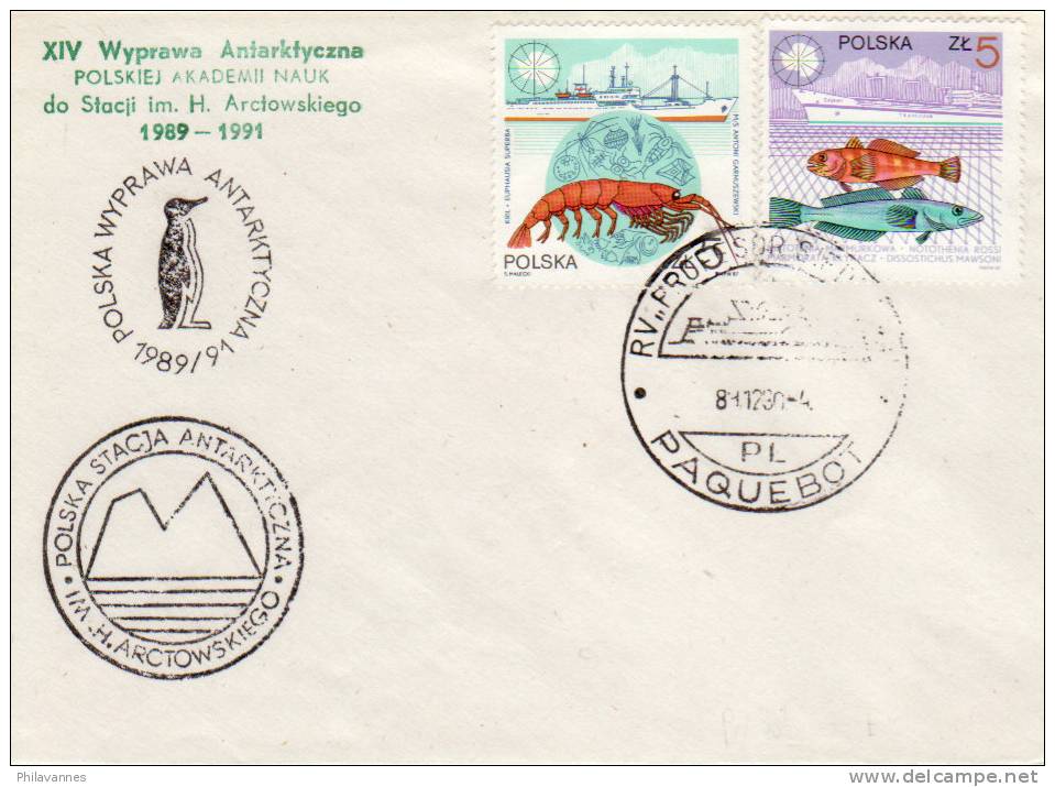 Antarctique Pologne : Bateau Polaire  1989 ( Pol89) - Sonstige & Ohne Zuordnung