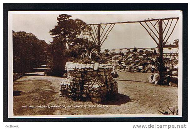 Real Photo Postcard Old Mill Gardens Wannock Near Polegate & Eastbourne Sussex - Ref 212 - Eastbourne