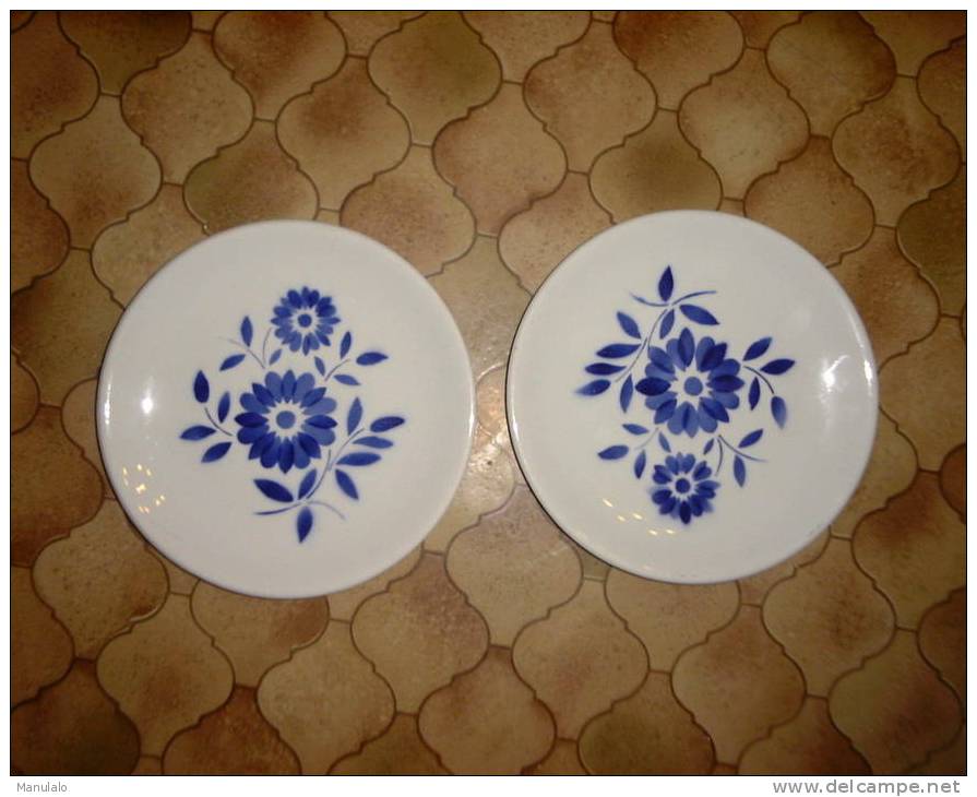 2 Assiettes Plates Luneville Badonviller KG - Badonviller (FRA)