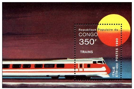 Kongo Bl. 54  Eisenbahn  ** / MNH - Treni