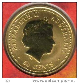 AUSTRALIA 50 CENTS  ZODIAC YEAR OF PIG  QEII HEAD 1 YEAR PNC 2007 UNC NOT RELEASED MINT READ DESCRIPTION CAREFULLY!! - Other & Unclassified