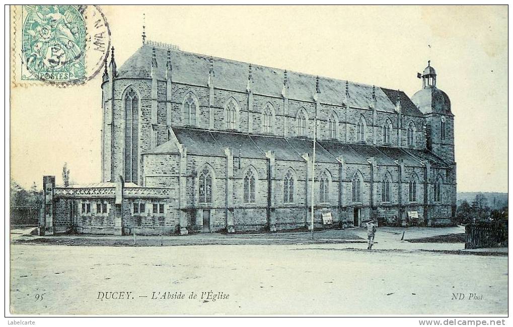 MANCHE 50. DUCEY.L ABSIDE DE L EGLISE - Ducey