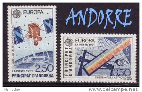 ANDORRE  1991 Europa  N 402 . 403  Neuf ( Trace De Charn..)cote 24.00 - Unused Stamps