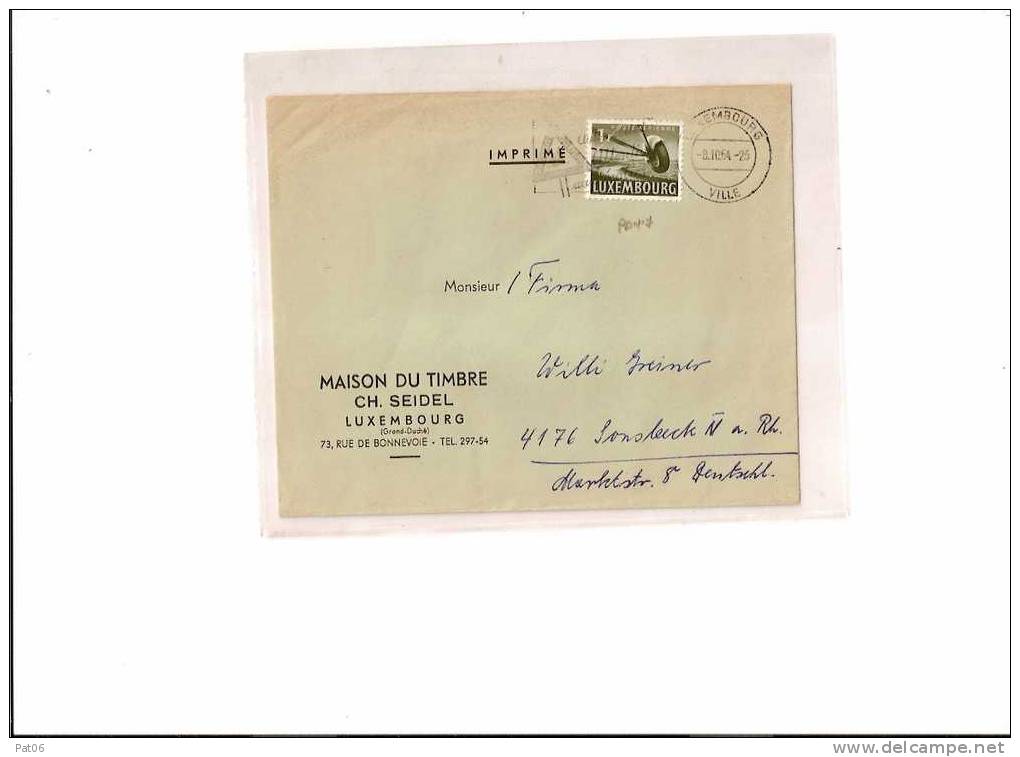 LUXEMBOURG - 1964 - IMPRIME - Lettres & Documents