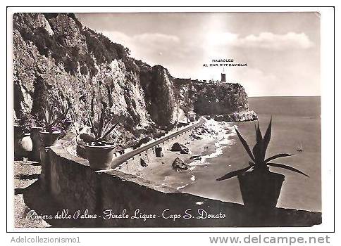 11460)cartolina Illustratoria  Riviera Delle Palme - Finale Ligure , Capo S. Donato - Marcophilia