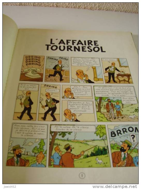 Bande DessinéeTINTIN - L'AFFAIRE TOURNESOL - B31 BIS - Année 1962 - Tintin