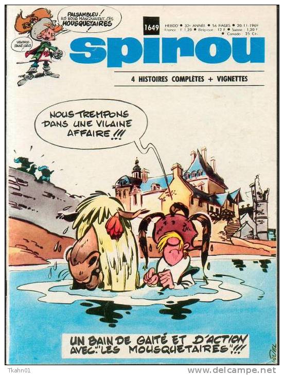 SPIROU  N° 1649   DE 1969 - Spirou Magazine