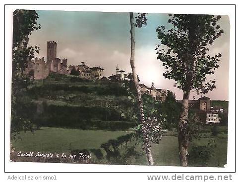 11507)cartolina Illustratoria  Castel Arquato E Le Sue Torri - Marcophilie