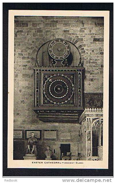Raphael Tuck Postcard Ancient Clock Exeter Cathedral Devon - Ref 213 - Exeter