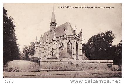 CARTE 1915 CHAMPIGNY SUR VEUDE - LA CHAPELLE - Champigny-sur-Veude