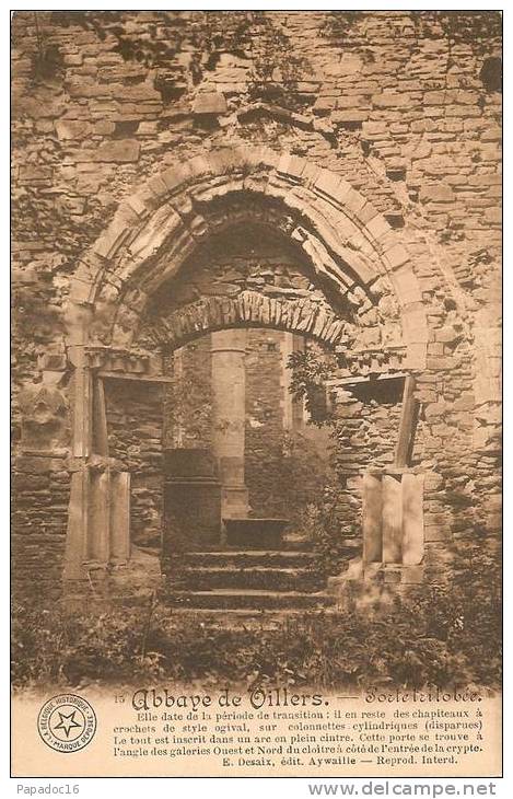 B - BW - Abbaye De Villers - Porte Trilobée - éd. E. Desaix (La Belgique Historique N° 15) - Villers-la-Ville