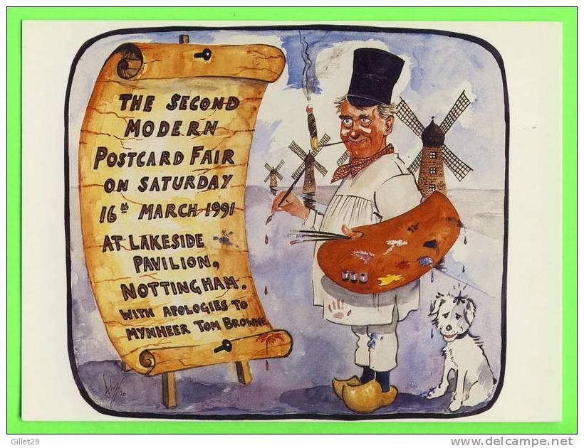 NOTTINGHAM - SECOND MODERN POSTCARD FAIR,1991 - LIMITED EDITION No 327/500 Ex - - Nottingham