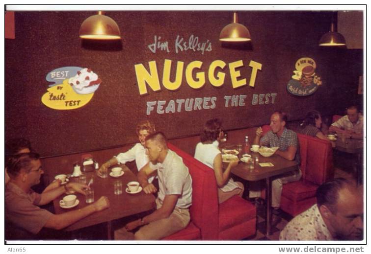 "Nugget" Restaurant And Cafe In Hotel, Cafe Interior, Vintage Dress And Interior - Reno