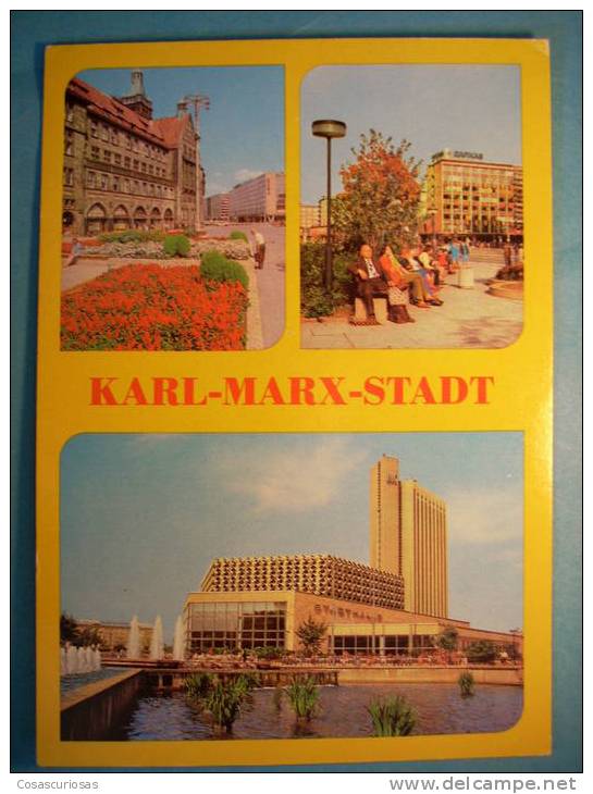 R.6093  SAJONIA  ALEMANIA GERMANY DEUTSCHLAND  CHEMNITZ  KARL MARX STADT  AÑOS 70  MAS EN MI TIENDA - Chemnitz (Karl-Marx-Stadt 1953-1990)