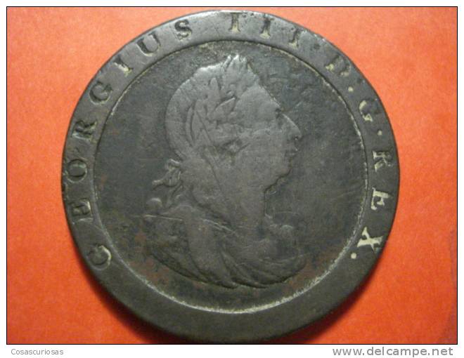 1781 UNITED KINGDOM UK ONE PENNY    AÑO / YEAR  1797  VF - C. 1 Penny