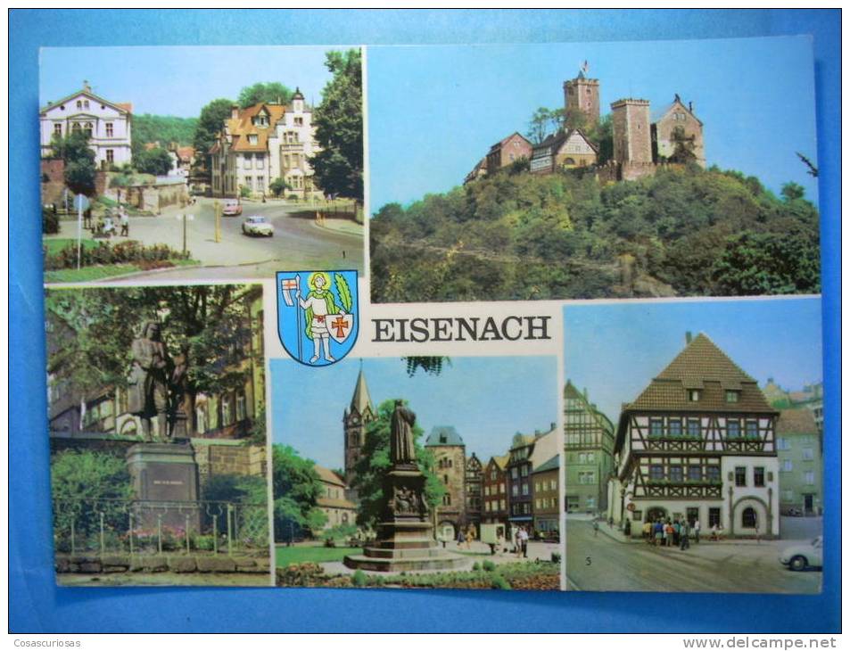 R.6109  TURINGIA  ALEMANIA GERMANY DEUTSCHLAND  EISENACH  WARTBURGSTADT  AÑOS 70  MAS EN MI TIENDA - Eisenach