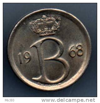 Belgique 25cts 1968 Légende Française Sup - 25 Cent