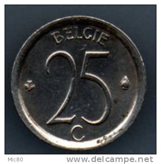 Belgique 25cts 1975 Légende Flamande Sup - 25 Cents