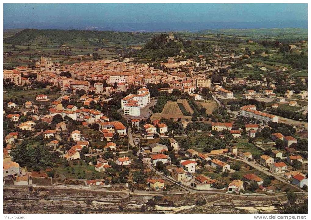 CPSM.  FORCALQUIER. VUE GENERALE. DATEE 1970. - Forcalquier