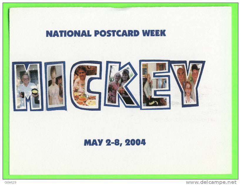 PHARR, TX  - NATIONAL POSTCARD WEEK, 2004 - MICKEY - DEMARIS ELROD SWINT - - Andere & Zonder Classificatie