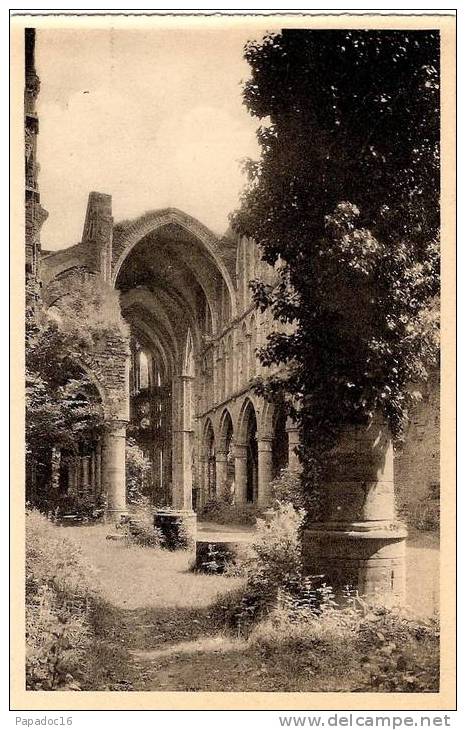 B - BW - Abbaye De Villers - L'église - Edition Du Touring Club De Belgique (non Circulée) - Villers-la-Ville