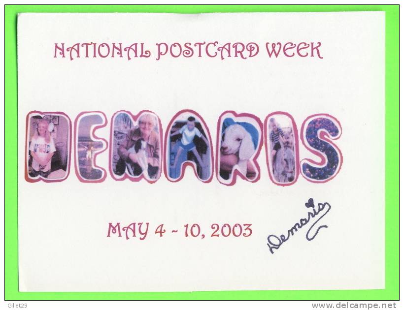 PHARR, TX  - NATIONAL POSTCARD WEEK, 2003 - DEMARIS  ELROD SWINT - - Sonstige & Ohne Zuordnung