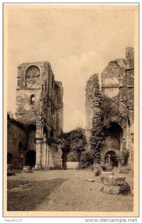 B - BW - Abbaye De Villers - Intérieur De L'église - Edition Du Touring Club De Belgique - Villers-la-Ville