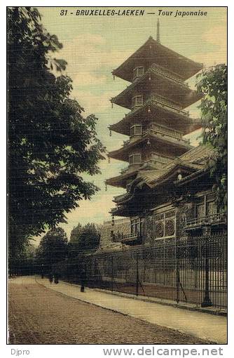 LAEKEN Bruxelles 31 Tour Japonaise      1912 - Laeken