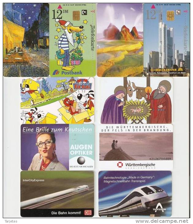 LOTE DE 50 TARJETAS DIFERENTES DE ALEMANIA - Collections