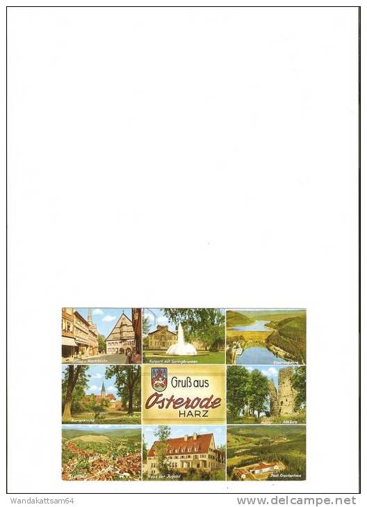 AK GRUß Aus OSTERODE Harz Mehrbildkarte Mit Wappen 8 Bilder Nach 5300 Bonn - Osterode