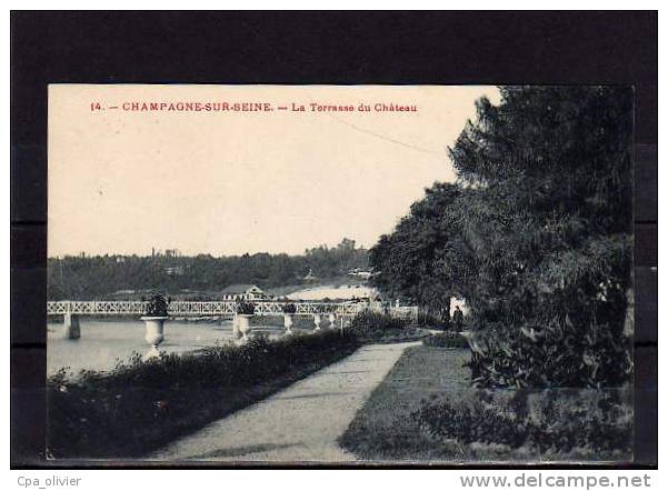 77 CHAMPAGNE SUR SEINE Chateau, Terrasse, Jardins, Ed ? 14, 190? - Champagne Sur Seine