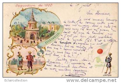 EXPOSITION ..PARIS..1900.. Pigeonnier..drapeau Du.. Japon - Expositions