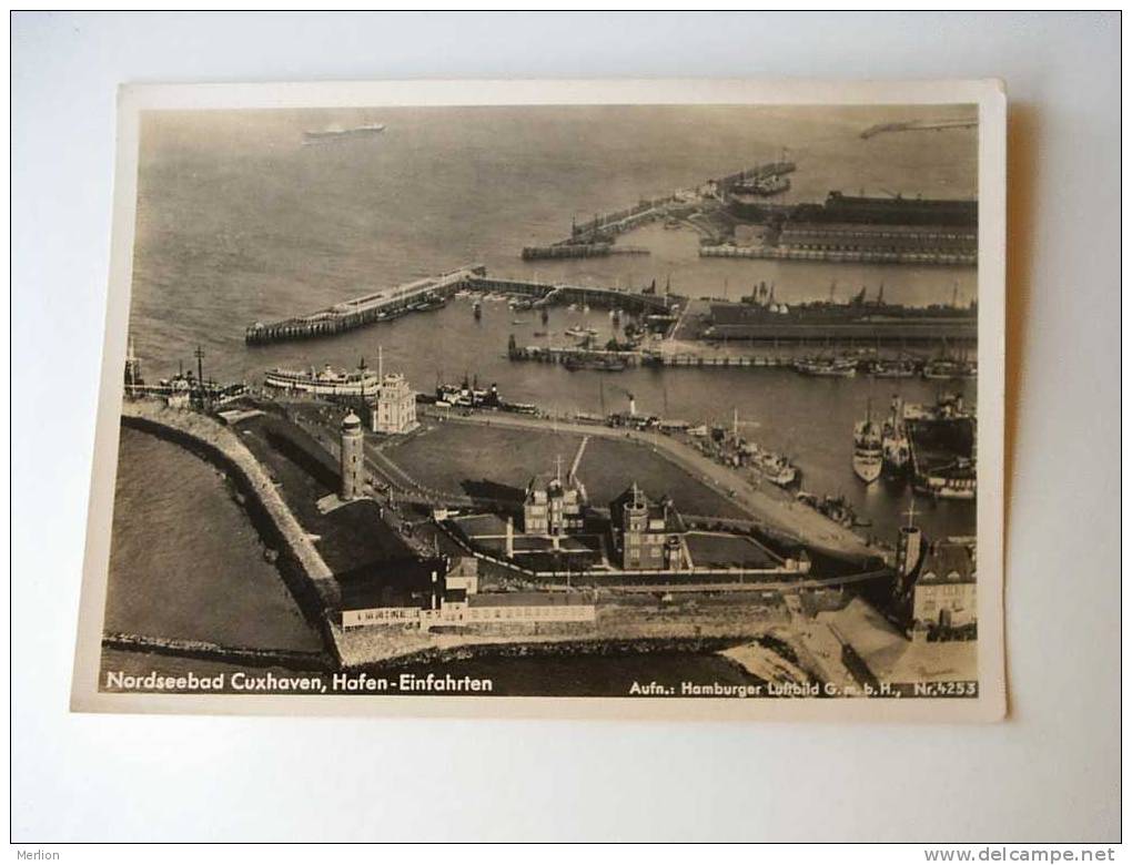 Cuxhaven - Strandansicht - Harbour -Factories -   -schiffe -bateaux -steamer  -railway   VF Cca 1930´s   D33921 - Cuxhaven