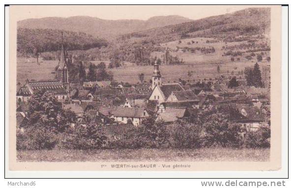 BAS RHIN.WOERTH SUR SAUER.VUE GENERALE - Woerth