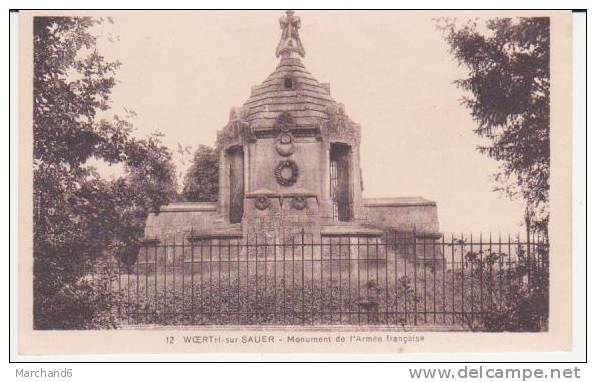 BAS RHIN.WOERTH SUR SAUER.MONUMENT DE L ARMEE FRANCAISE - Wörth