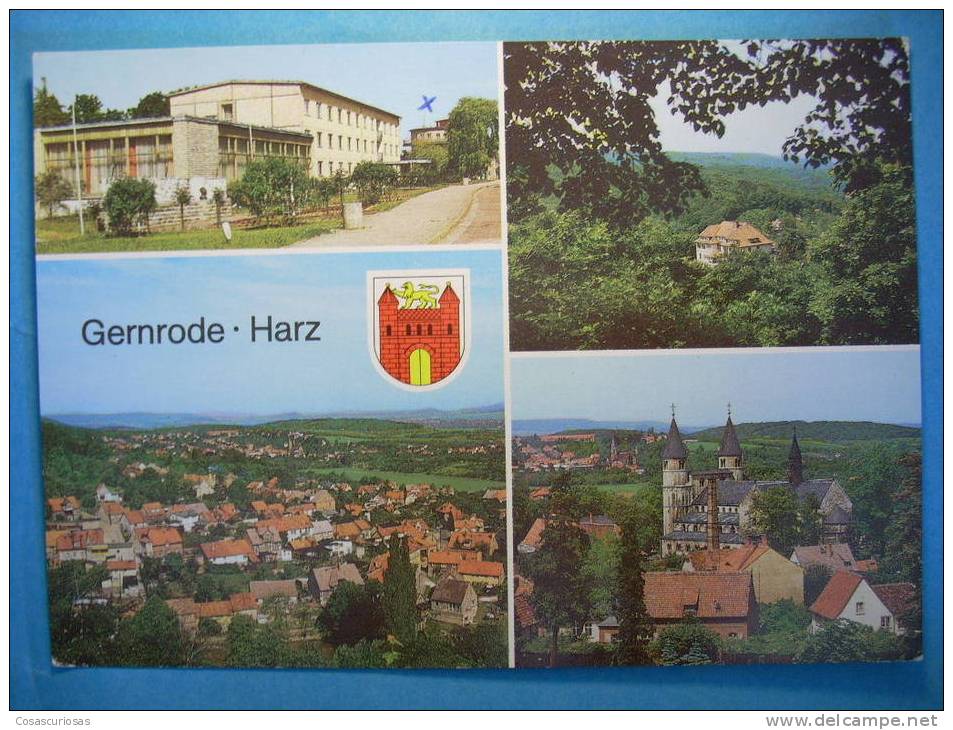 R.6114  SAJONIA ANHALT  ALEMANIA GERMANY DEUTSCHLAND  STOLBERG HARZ  GERNRODE  AÑOS 80  CIRCULADA  MAS EN MI TIENDA - Stolberg (Harz)