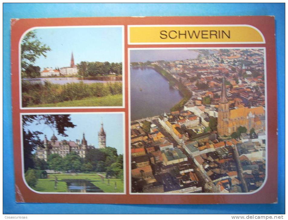 R.6115  MECKLEMBURGO POMERA  ALEMANIA GERMANY DEUTSCHLAND  SCHWERIN  AÑOS 80  CIRCULADA  MAS EN MI TIENDA - Schwerin