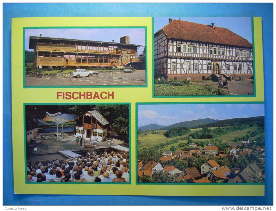 R.6120  TURINGIA  ALEMANIA GERMANY DEUTSCHLAND  GOTHA  FISCHBACH  AÑOS 80  CIRCULADA  MAS EN MI TIENDA - Gotha