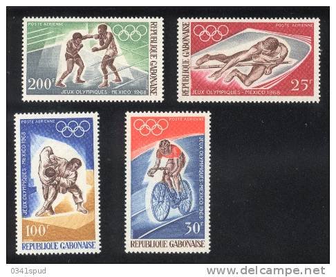 Jeux  Olympiques 1968 Mexico  Gabon **  Never Hinged  Cyclisme Athlétisme Judo Lutte - Zomer 1968: Mexico-City