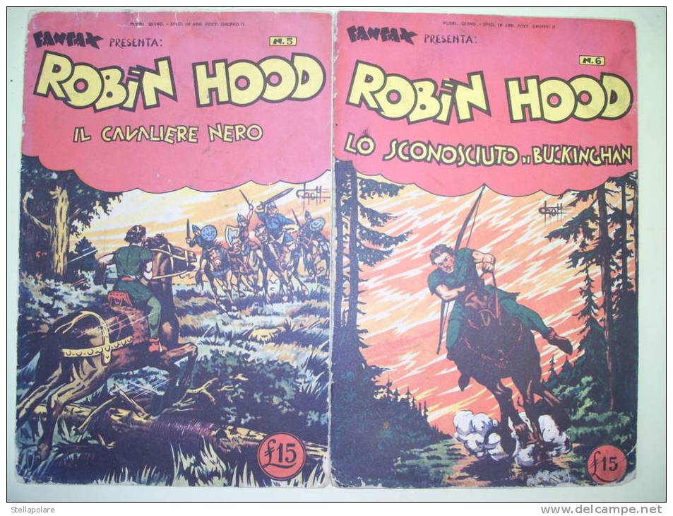 ORIGINALI FANTAX PRESENTA ROBIN HOOD 5 E 6 -1949 - Classic (1930-50)