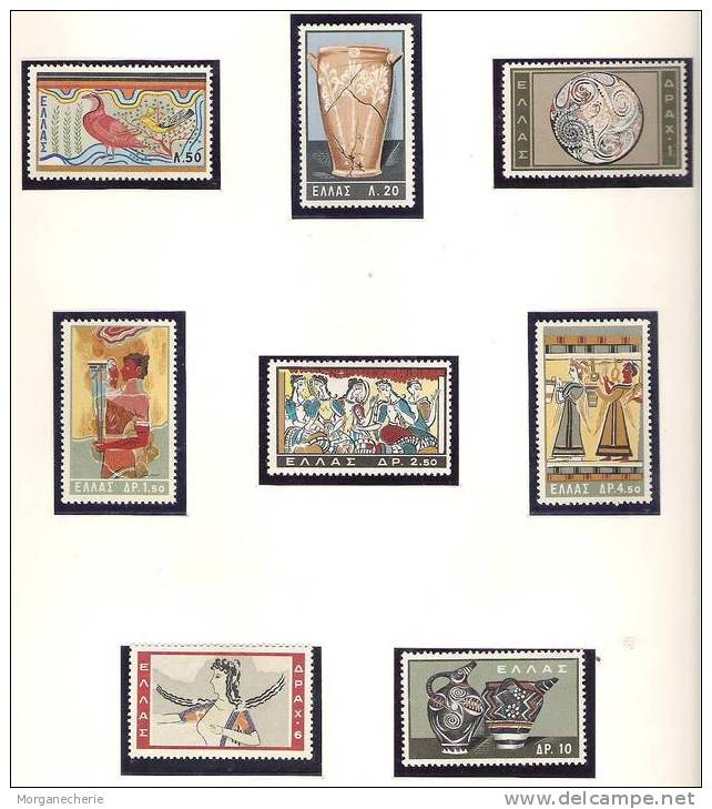 HELLAS, 1961,  MI 765-772 ** MINOS COMPLET - Unused Stamps