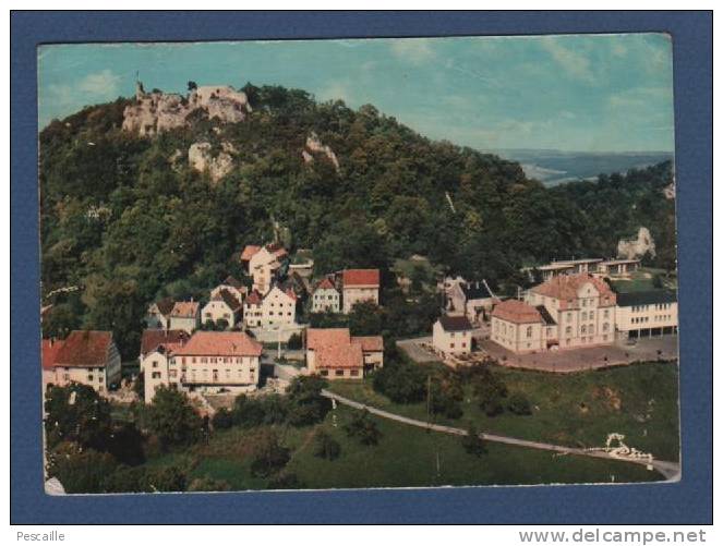 CP FERRETTE - HAUT RHIN - VUE AERIENNE - CIRCULEE EN 1977 - Ferrette