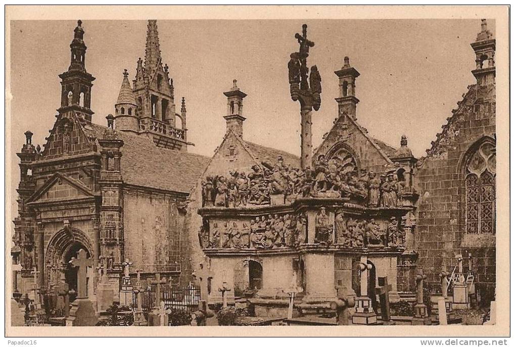 29 - Guimiliau - Le Calvaire (1581-1588) Et L'Eglise (reconstruite Au XVIIe Siècle) - éd. Yvon  (non Circulée) - Guimiliau