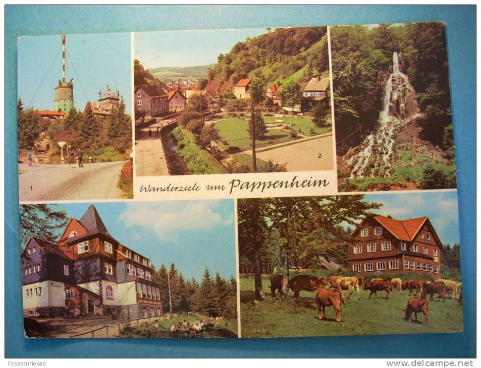 R.6139  BAVIERA  ALEMANIA GERMANY DEUTSCHLAND  PAPPENHEIM  AÑOS 80  CIRCULADA  MAS EN MI TIENDA - Pappenheim