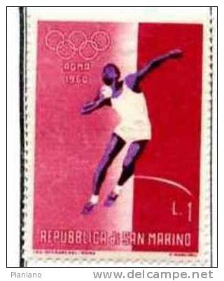 PIA - SAN MAR. - 1960 : Olimpiadi Di Roma  - (SAS 520) - Usados